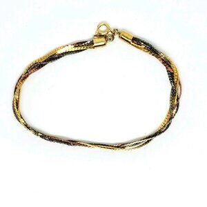 Multitone Metals Chain Link Bracelet